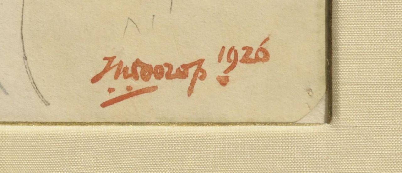 Jan Toorop signaturen Figuren in de duinen
