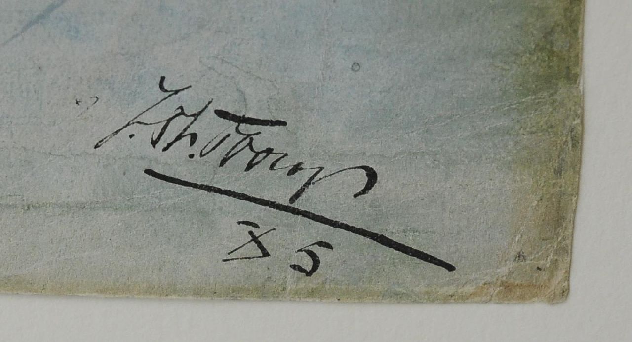 Jan Toorop signaturen Gezelschap op een duinpad