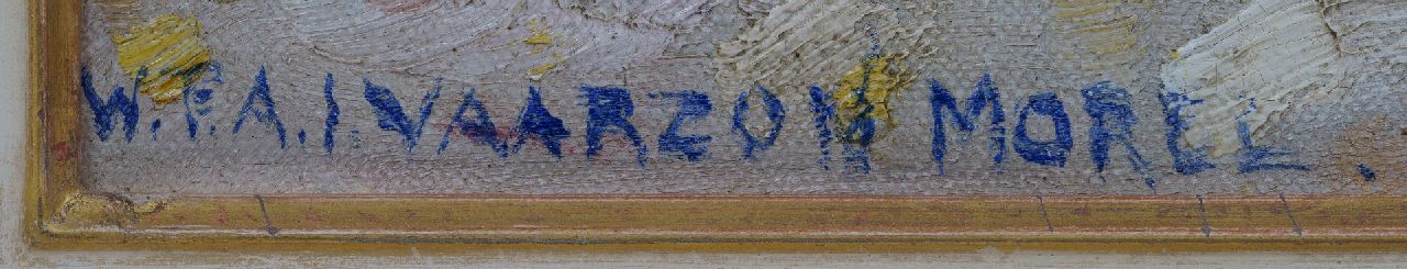 Willem Vaarzon Morel signaturen Zomerse dag op het strand, Zeeland