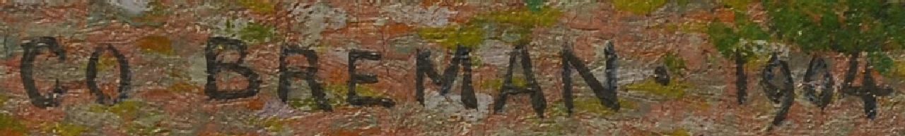 Co Breman signaturen Zandweg door de Eng, Blaricum