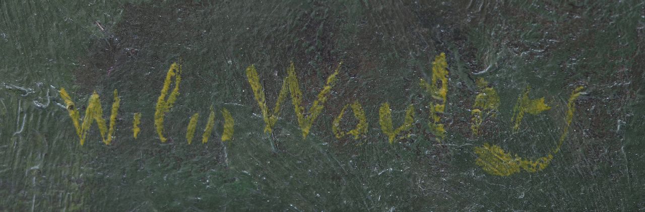 Wilm Wouters signaturen Fuchsia in bloempot