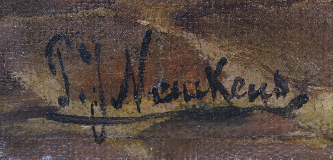Pierre Jules Neuckens signaturen Boereninterieur