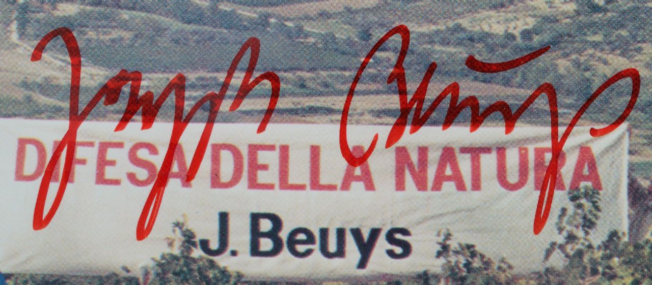 Joseph Beuys signaturen Difesa della Natura