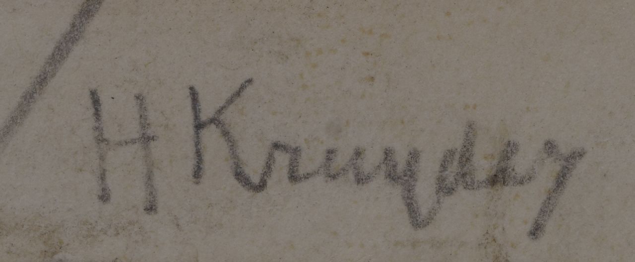Herman Kruyder signaturen Zelfportret (waarschijnlijk)