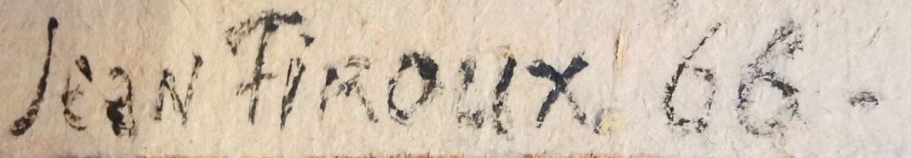 Jean Firoux signaturen Stilleven met theepot, fles en citroen