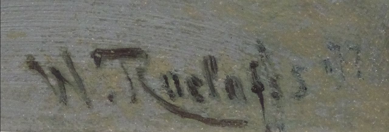 Willem Roelofs signaturen Het Gein bij de Velderslaan, Abcoude  (Mondriaan avant la lettre)