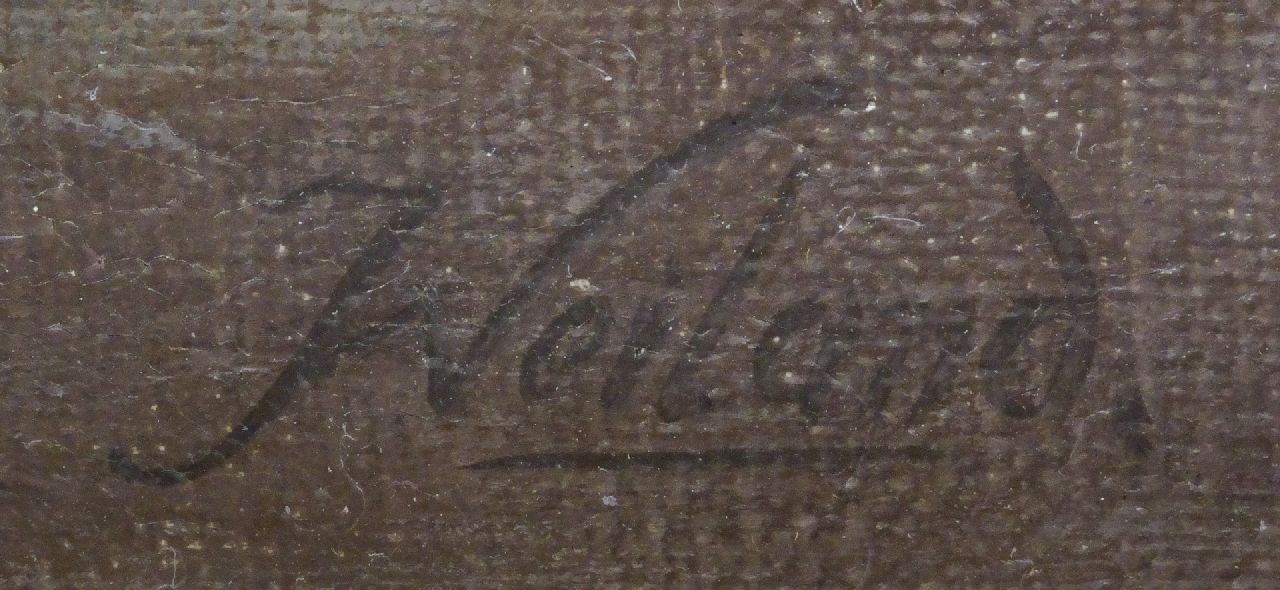 Johannes Weiland signaturen Kunstenaar in zijn atelier
