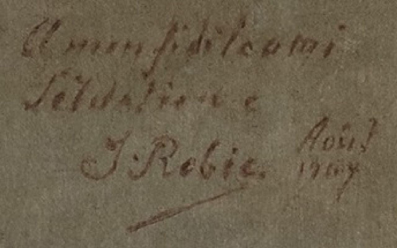 Jean-Baptiste Robie signaturen Rozen op een plint