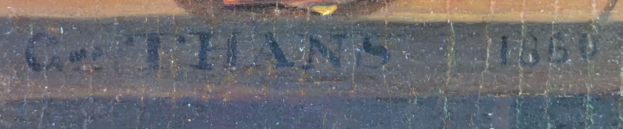 Willem Thans signaturen Vrouw met kaars