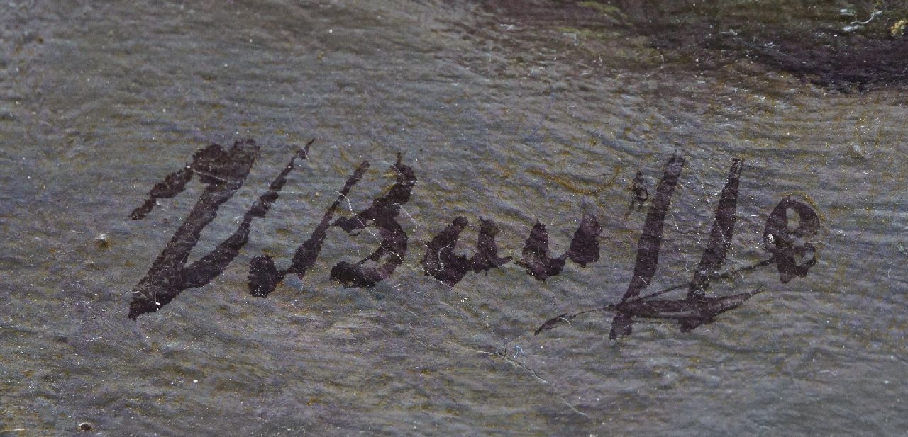 Victor Bauffe signaturen Molen aan een poldervaart