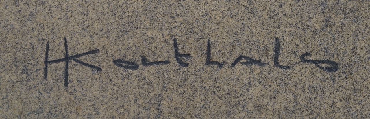Jan Korthals signaturen Bij de patatkraam