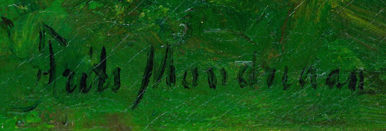 Frits Mondriaan signaturen Landschap met hoeve aan een vaart