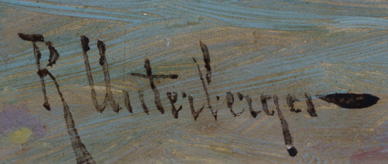 Franz Richard Unterberger signaturen Vissers in de baai van Palermo