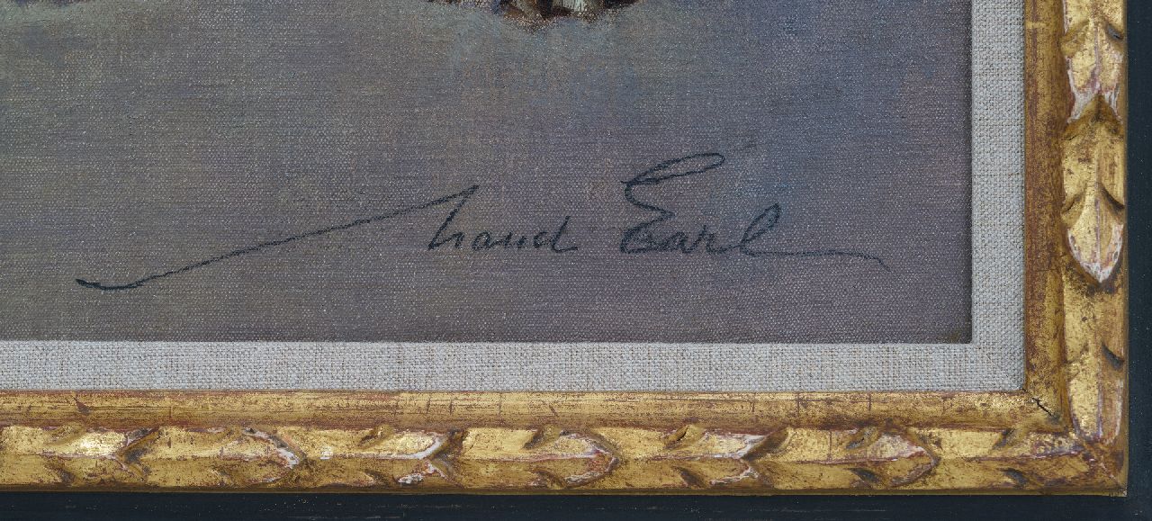 Maud Earl signaturen Twee bulldoggen