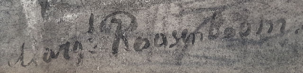 Margaretha Roosenboom signaturen Zonnebloemen op een stenen plint
