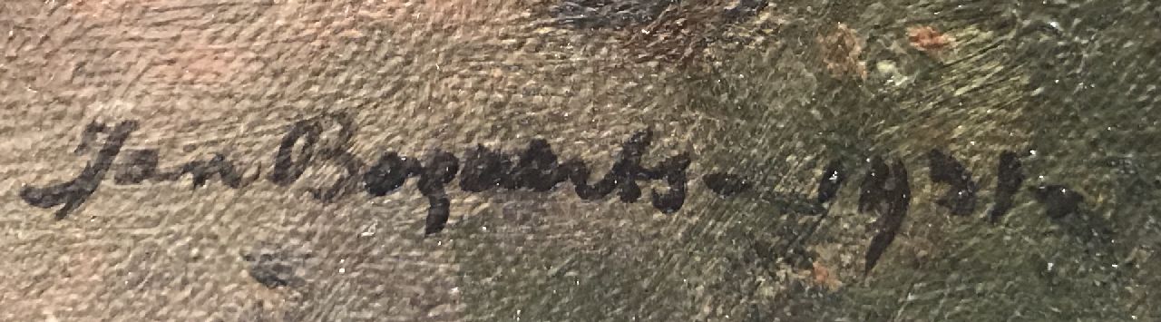 Jan Bogaerts signaturen Avondschemering in Mategna bij Merano