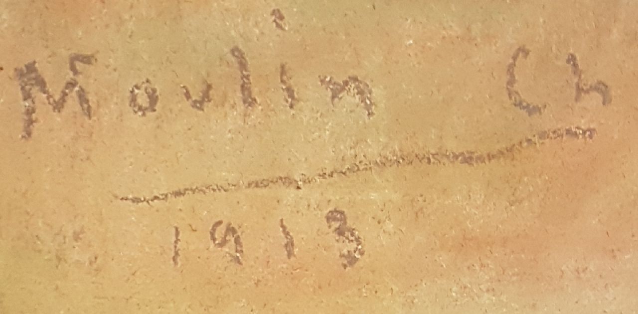 Charles Moulin signaturen L'Amour au Biberon