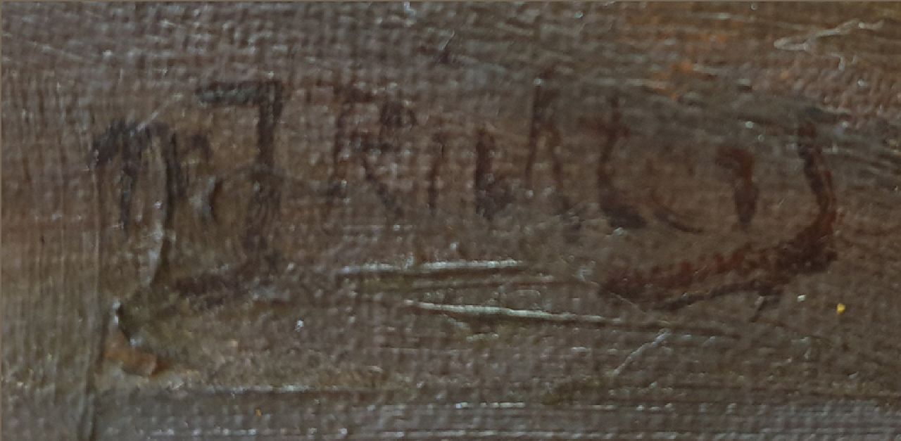 Marius Richters signaturen Trams bij het Beursplein, Rotterdam