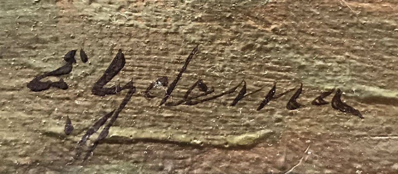 Egnatius Ydema signaturen Tjalken op weg naar huis