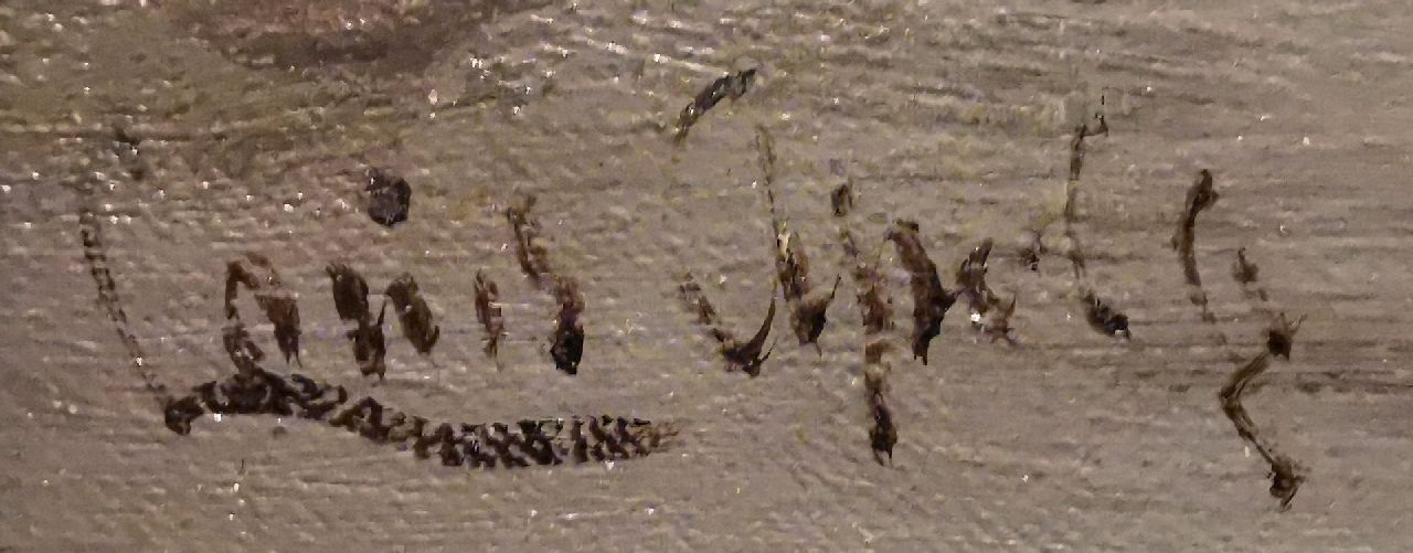 Louis Apol signaturen Molens in de winter