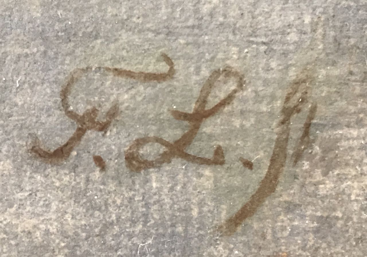 Frans Lebret signaturen Kop van een geitenbokje