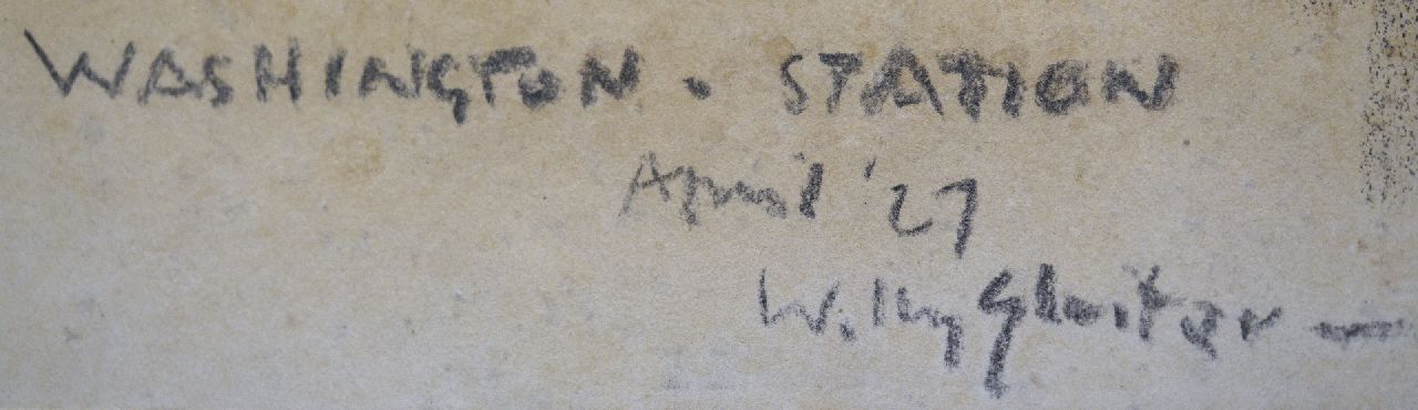 Willy Sluiter signaturen Op het perron, Washington Station