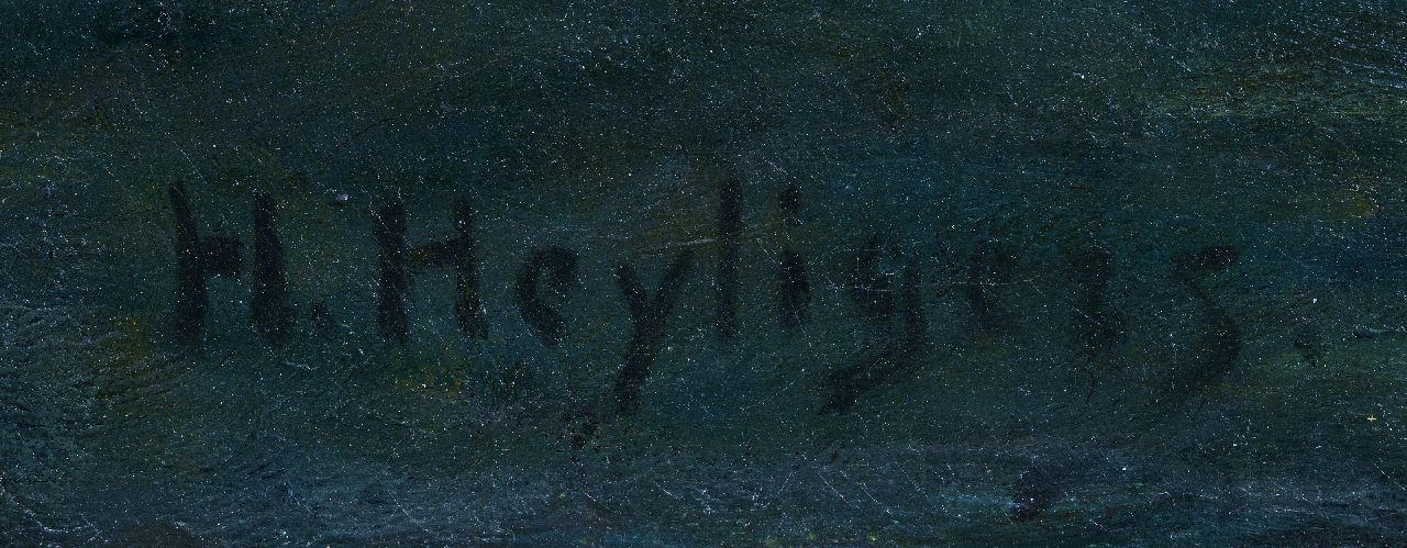 Henri Heijligers signaturen Elegante jonge dames in Venetië