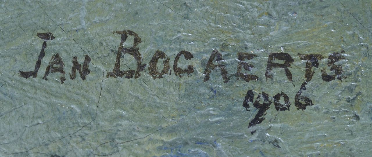 Jan Bogaerts signaturen Herfstasters in een bolle vaas