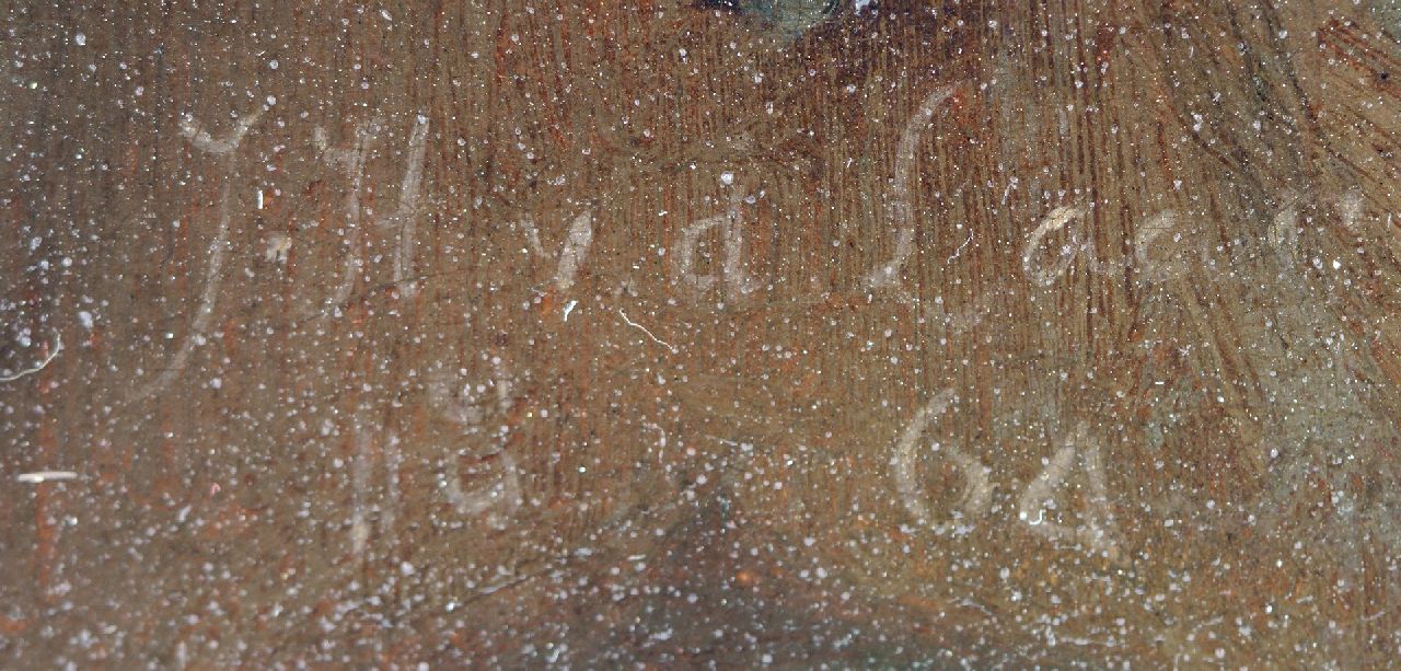 Jan Hendrik van de Laar signaturen Damspel op de binnenplaats