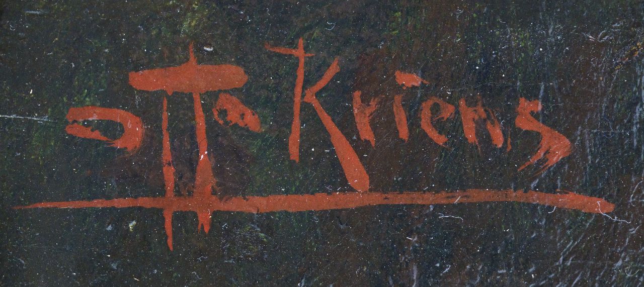 Otto Kriens signaturen Meisjeskopje