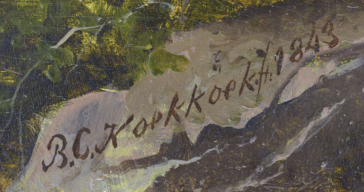 Barend Cornelis Koekkoek signaturen Opkomend noodweer