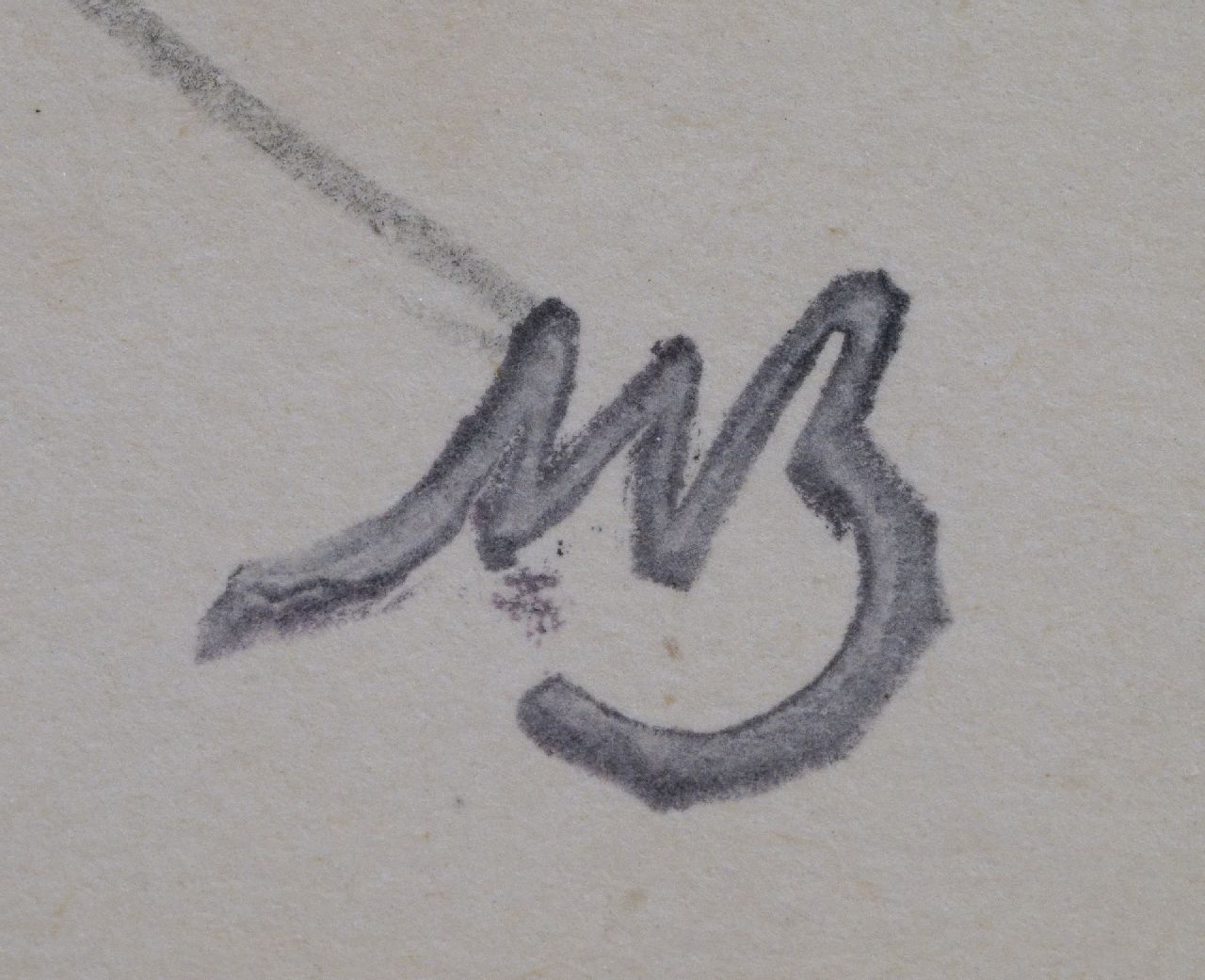 Marius Bauer signaturen Thee op de 'Mij. Nederland' op weg naar Nederlands-Indië, 1931