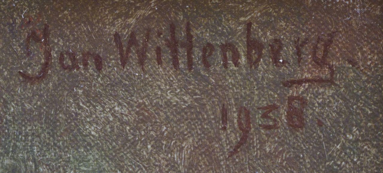 Jan Wittenberg signaturen Stilleven met witte Helleborus