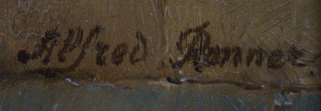 Alfred Ronner signaturen Zigeunermeisje met haar hond