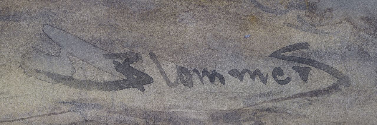 Bernard Blommers signaturen Bij de haard
