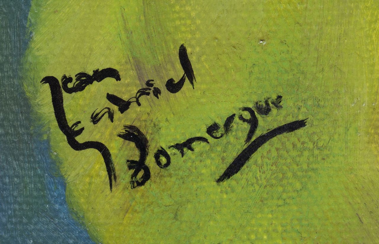 Jean-Gabriel Domergue signaturen Jonge vrouw gekleed in groen