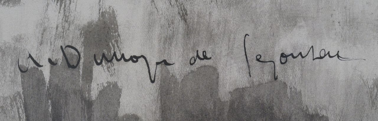 André Dunoyer de Segonzac signaturen Jeune femme nue allongée (studie voor les Canotiers)