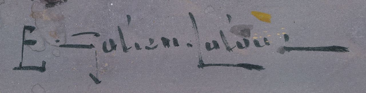 Eugène Galien-Laloue signaturen Bij de Porte Saint-Denis, Parijs