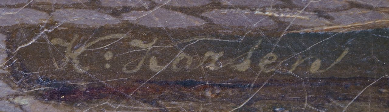 Kasparus Karsen signaturen Markt op een zonnig stadsplein