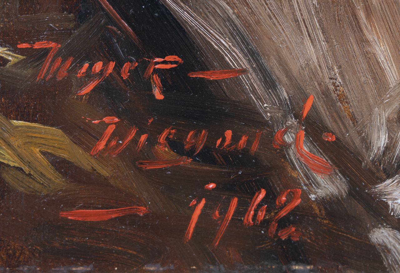 Rolf Dieter Meyer-Wiegand signaturen Elegante dame in een koets