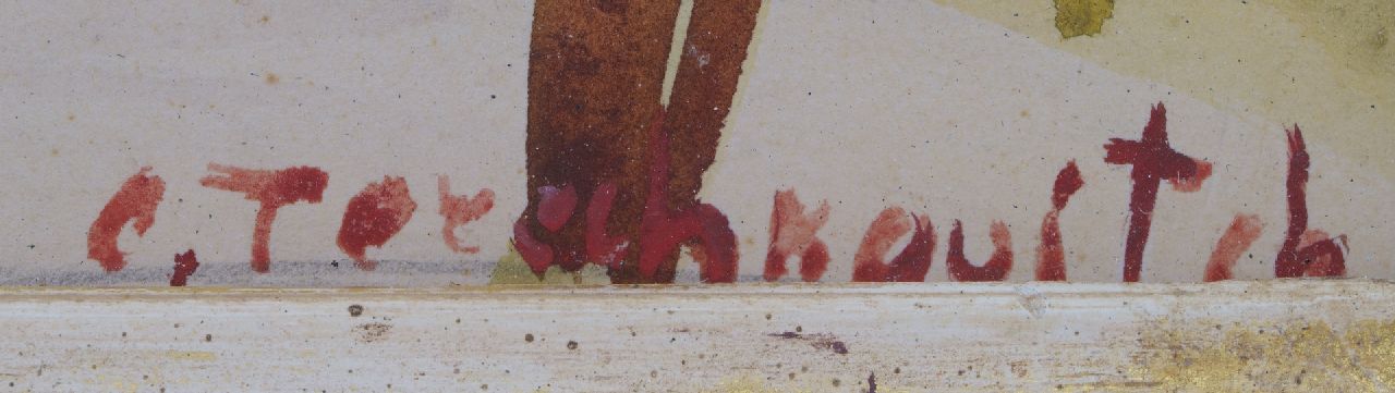 Kostia Tereshkovich signaturen Park in Parijs