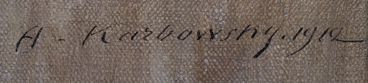 Adrien Karbowsky signaturen Vrouwelijk naakt op een bed