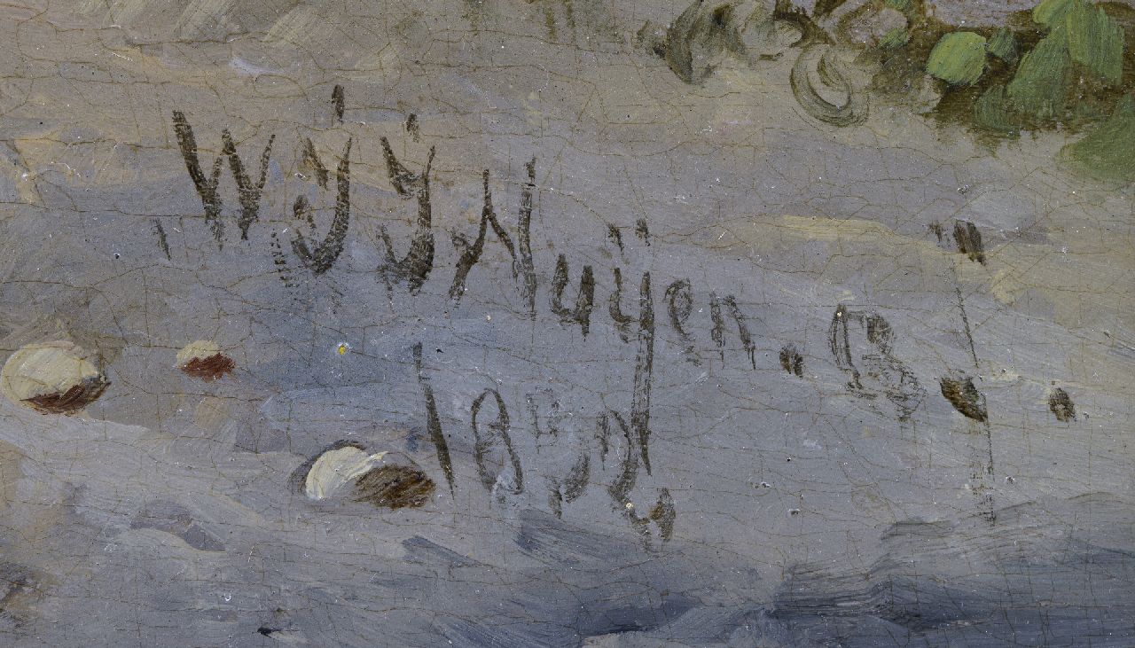 Wijnand Nuijen signaturen Een man en een vrouw in een kloostergang van de Dom te Utrecht