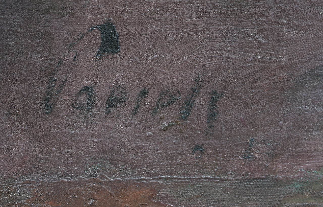 Willem Paerels signaturen Zittend naakt in een landschap