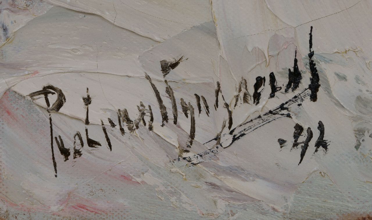 Piet van Wijngaerdt signaturen Winter in Abcoude, februari 1942 (Hommage aan Pieter Breughel)