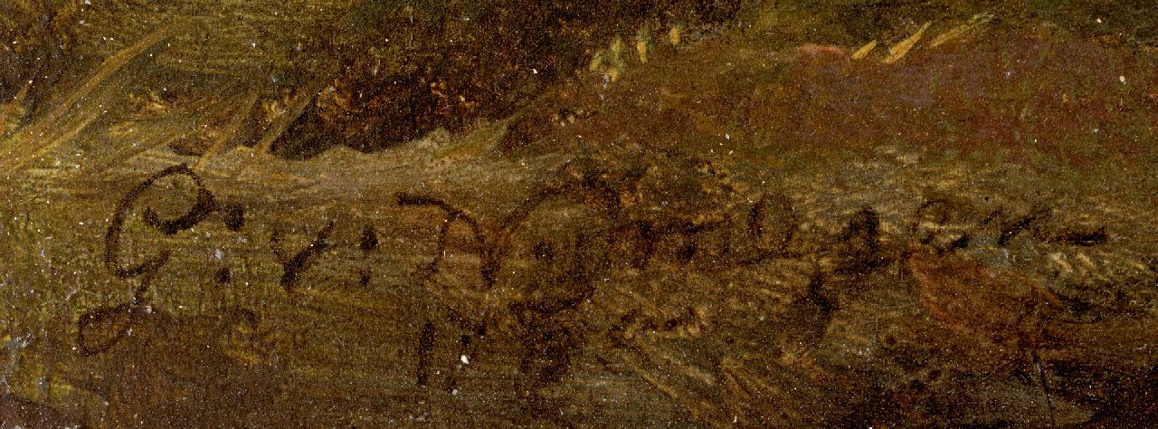 Gerard van Nijmegen signaturen Herder met schapen bij een beek