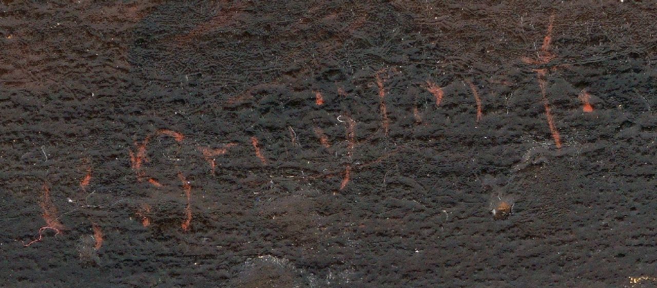 Gerrit Gruijter signaturen Afmerend hooischip bij maanlicht