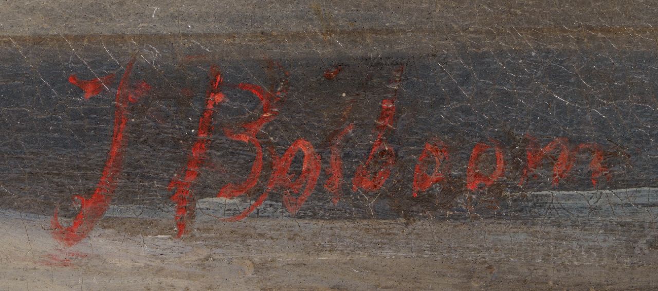 Johannes Bosboom signaturen Interieur van de Onze Lieve Vrouwekerk in Brugge