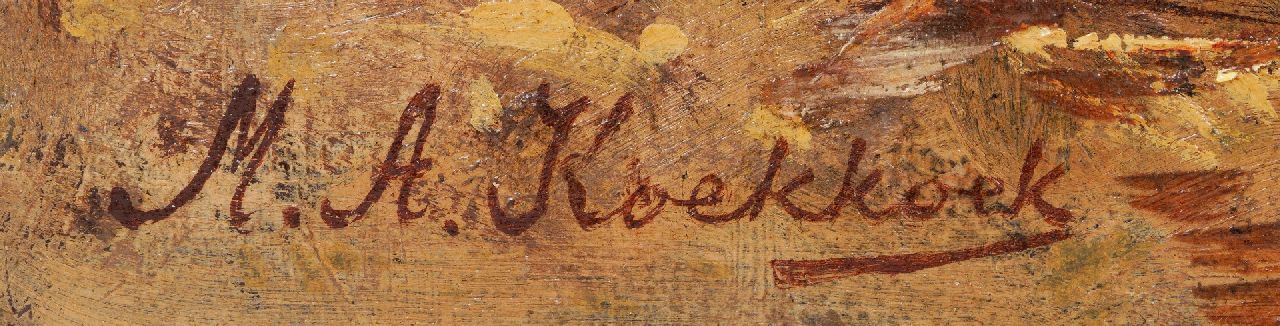 Marinus Adrianus Koekkoek II signaturen Haan en hen