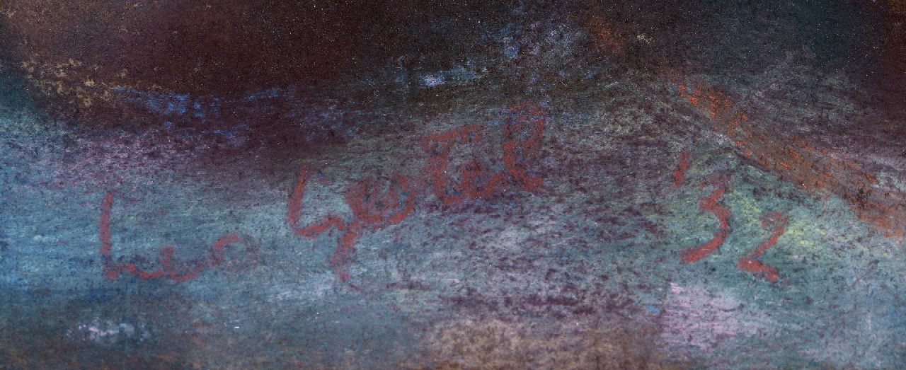 Leo Gestel signaturen Zittende vrouw met paard